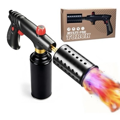 Propane Torch, Cooking Blow Torch Gun with Safety Lock, Charcoal Lighter, Flame