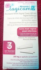 Lagicam Vaginal Infection, Antifungal 3 Day Miconazole Nitrate Treatment 06/2027