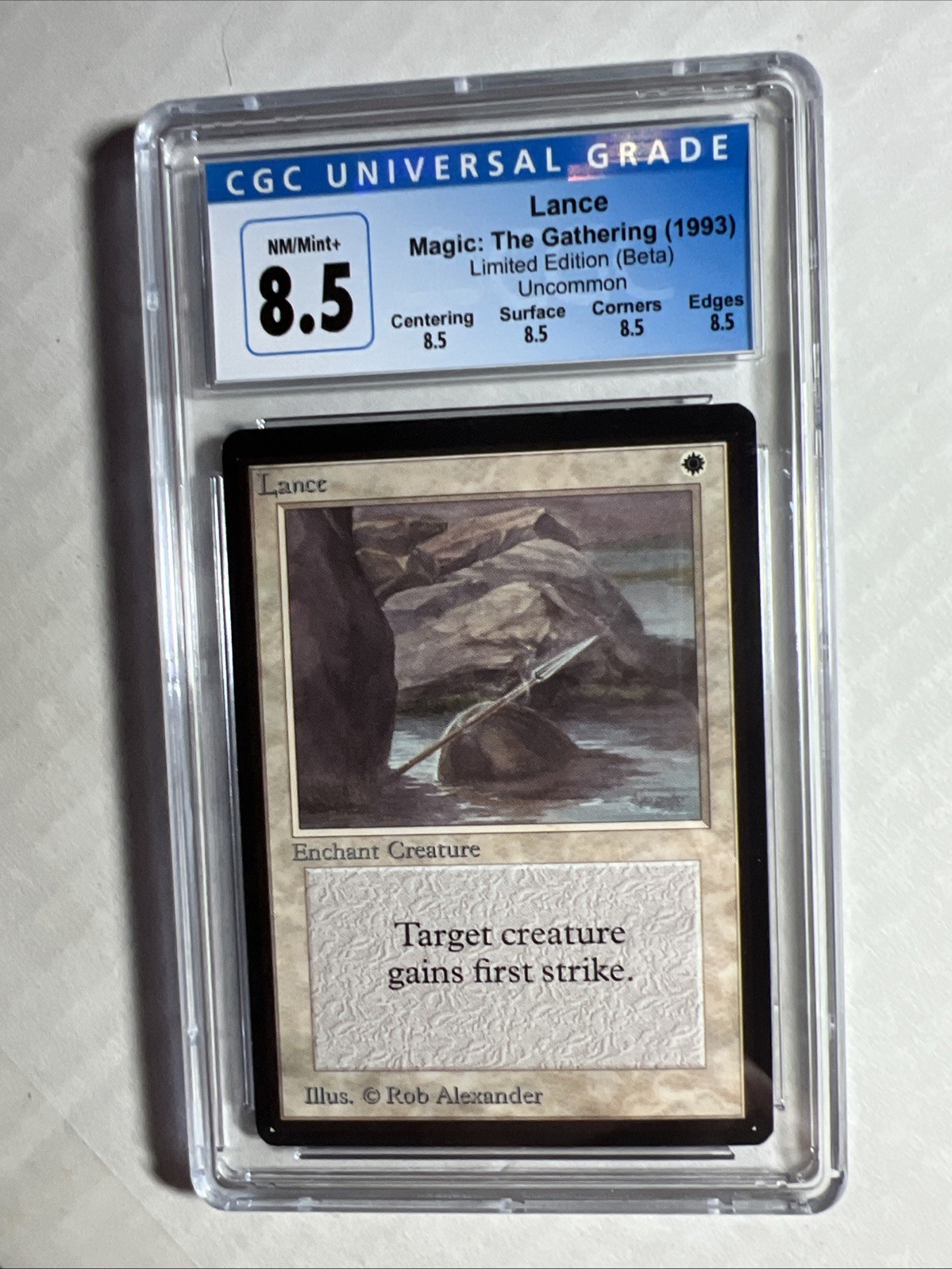 MTG BETA Lance U W CGC 8.5 Quad NM/Mint+ ( with sub grades) 1993