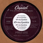 The Steve Miller Band NM 45 rpm "Jungle Love" on Capitol Records