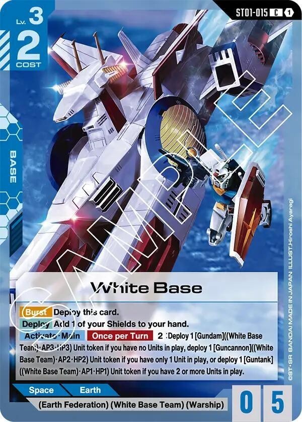 White Base - ST01-015 NM - Gundam TCG Card Game