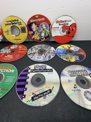 24 Vintage PC CD-ROM Games Kids Educational Oregon Trail Monopoly
