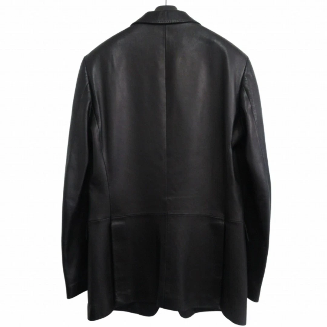 Gucci Tom Ford agnello pelle di pecora 2B giacca sartoriale singola nera usata 3b730