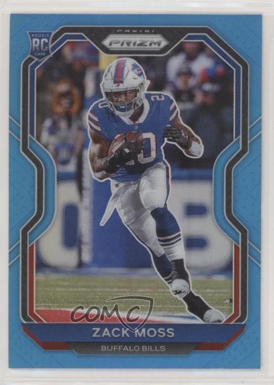 2020 Panini Prizm Rookie Light Blue Prizm Zack Moss #311 e6q