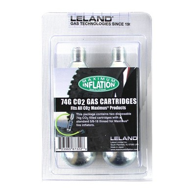 Leland Maximus 2-Pack Tire Refill Cartridges Reusable Instant Inflation