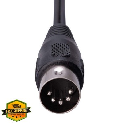 1.5m 5-DIN MIDI to 3.5mm AUX TRS Audio Cable Analog Sound