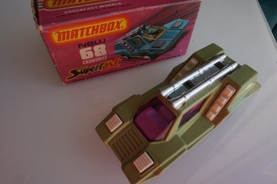 MATCHBOX Superfast 68 Cosmobile mint in Box! MIB England rare Avocado White Int.