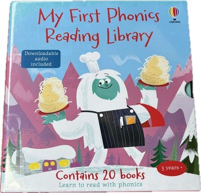 MY FIRST PHONICS READING LIBRARY 20 BOOKS COLLECTION BOX SET (WITH FREE... Usbor