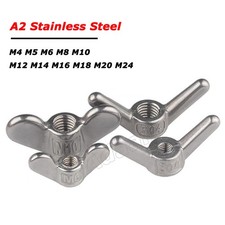 Wing Nuts Butterfly Nut 304 Stainless Steel M4,5,6,8,10,12,14,16,18,20 Wingnuts
