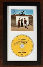 SIGNED FRAMED Jonas Brothers The Album Cover Book & CD BAS Beckett COA AUTOGRAPH