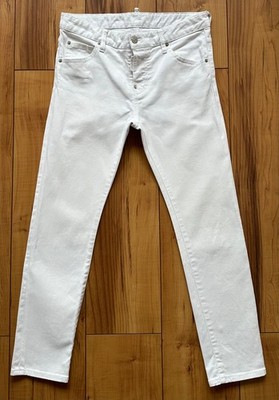 100%ORIG DSQUARED COOL GIRL JEAN STRETCH JEANS GR. ITAL. 40 WEIß