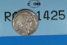 1935 5c Indian Head Buffalo Nickel Early US Type RAW-1425