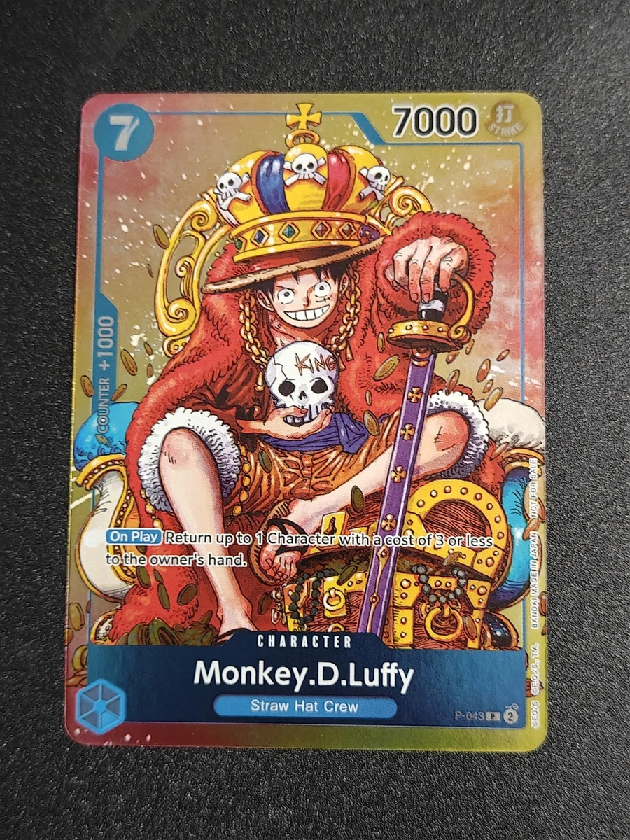 Preços baixos em Monkey.D.Luffy P-043 One Piece Promotion Cards | eBay