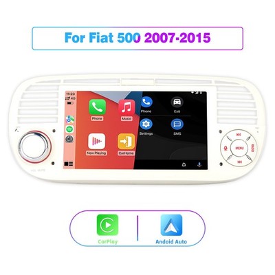 Autoradio BT Fiat 500 2007-2015 CarPlay DAB Android Auto Hohe Ausgangsleistung
