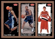 2008-09 Fleer Sonny Weems/Chris Douglas-Roberts/Rudy Fernandez Denver