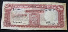 1949 Coombs Watt V18 £10 pound , Ten pound note V21