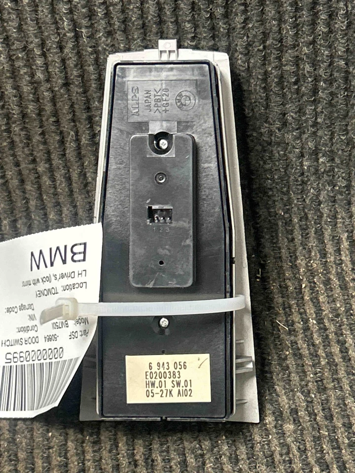 Fits 2006-2008 BMW 750I, Driver's Master Window Switch, OEM:6943056 Foto 2 de 4