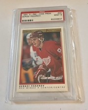 1990-91 O-Pee-Chee Premier-Sergei Fedorov-PSA 9-ROOKIE