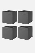 4x IKEA DRONA Storage Boxes for Kallax Shelving Unit Organizer 33x38x33cm