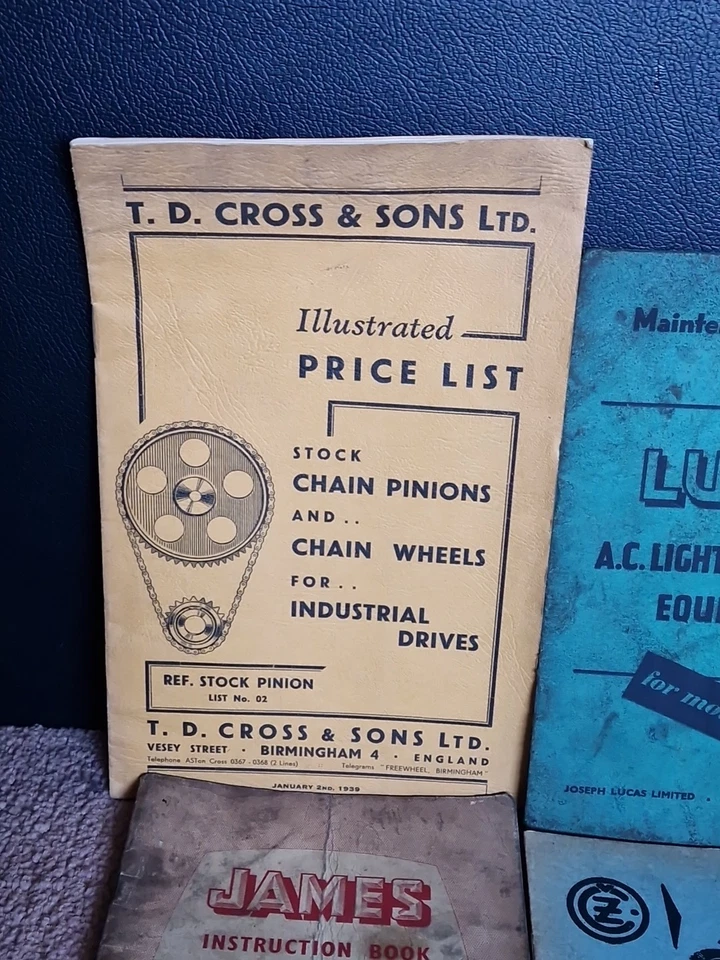 Vintage Royal Enfield Lucas Workshop Parts Dealer Books Literature Manuals 1950s — 第 3/4 张图片