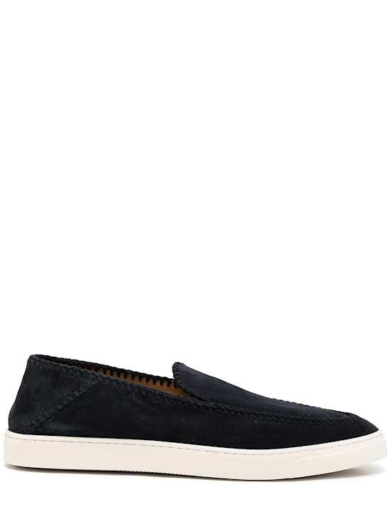 Giorgio Armani - Men - Casual slip-on with a flat sole - Blue 187390₽