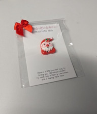 Handmade Little Pocket Christmas Hug Keepsake Gift Festive Santa Cute