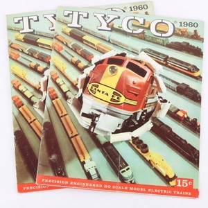Lot Of 2 Tyco 1960 Vintage 15 Cent Ho Scale Model Railroad Train Catalog