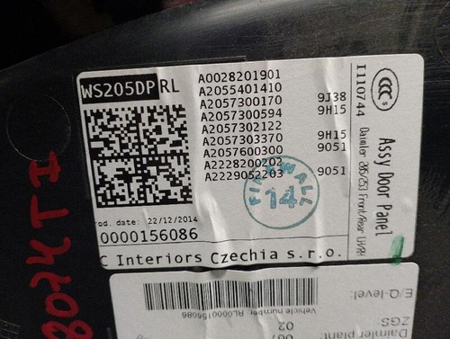 A0028201901 türverkleidung hinten links MERCEDES-BENZ CLASE C T-MODEL 4637816