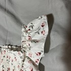 SHEIN Ivory Girls Sun Dress Smocked 7 Pink Red Flowers — photo 3