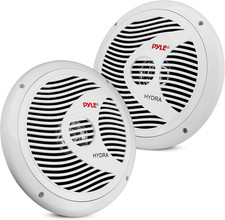 6.5 Inch Dual Marine Speakers - 2 Way Waterproof and Weather Resistant Outdoor A