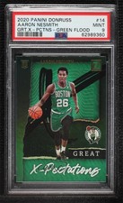 2020 Panini Donruss Great X-Pectations Green Flood Aaron Nesmith PSA 9 MINT 00jx