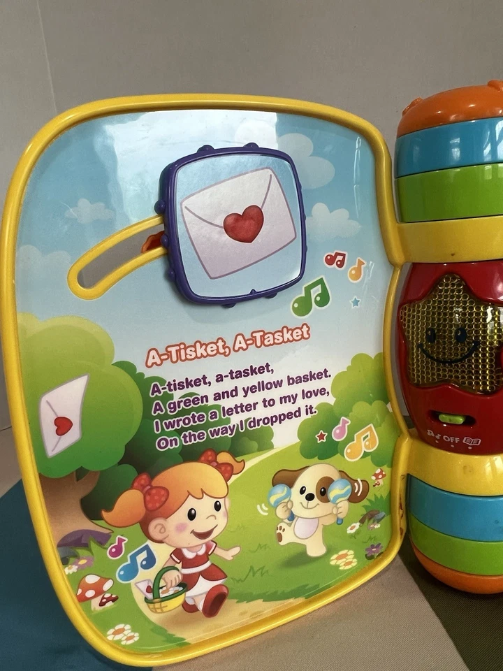 VTech Musical Rhymes Book Baby & Toddler Toy Educational Learning Red 6-36 Month - Image 3 of 4