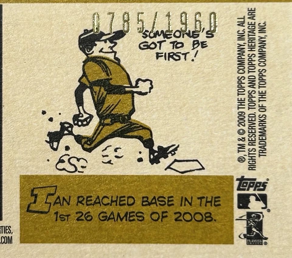 2009 Topps Heritage Chrome #C7 Ian Kinsler/1960 - Image 2 of 4