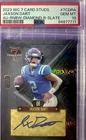 2023 Wild Card Jaxson Dart Auto PSA 10 GEM MT-9/10-Rainbow Diamond Slate - Rare