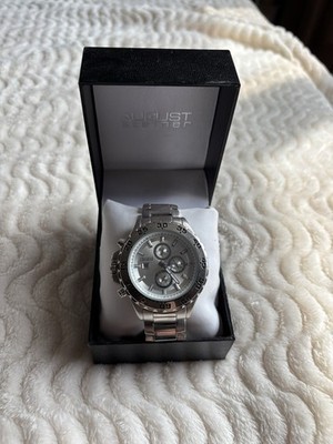 August Steiner Stainless Steel Swiss Quartz Watch