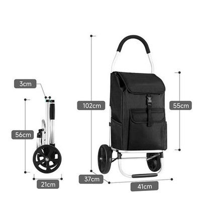 Einkaufstrolley Faltbarer Einkaufswagen Shoppingtasche Trolley Einkaufsroller