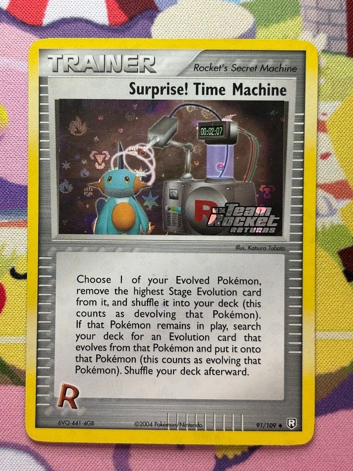 Surprise! Time Machine 91/109 Reverse Holo, EX Team Rocket Returns Pokemon NM/LP