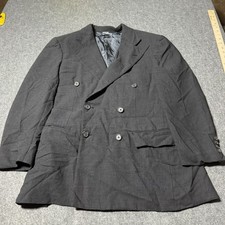 VTG 80s Polo Ralph Lauren For Perkins Shearer Wool Blazer Size 38 19.5x27 