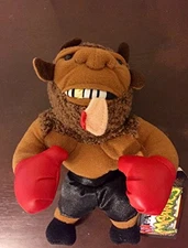 IDEA FACTORY Meanies Mike Bison Tyson Infamous Series 1 Ear in Mouth Plush Toy