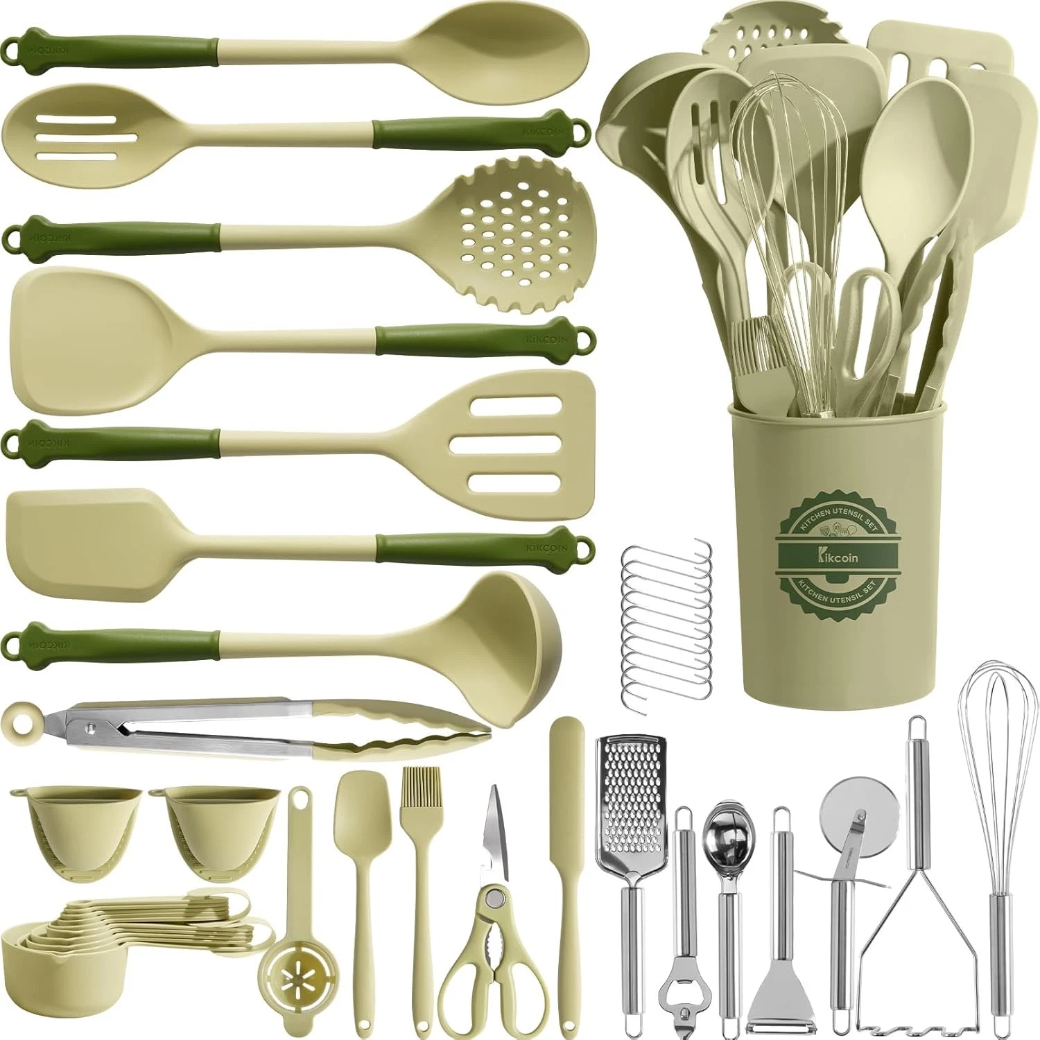 Large Kitchen Utensils Set - Silicone Cooking Utensils Set
Opens in a new window or tab