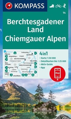 KOMPASS Wanderkarte 14 Berchtesgadener Land, Chiemgauer Alpen 1:50.000 | deutsch