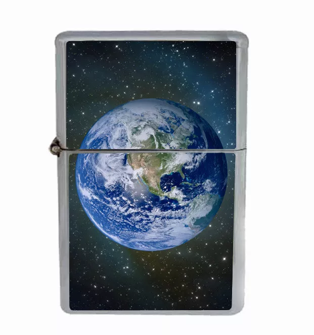 Earth Planet Rs1 Flip Top Oil Lighter Wind Resistant eBay