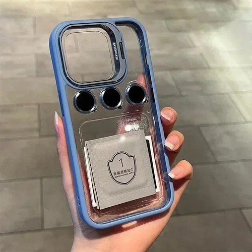 Funda de teléfono móvil de lujo con soporte de metal a prueba de golpes para iPhone 16 15 14 - Imagen 58 de 140