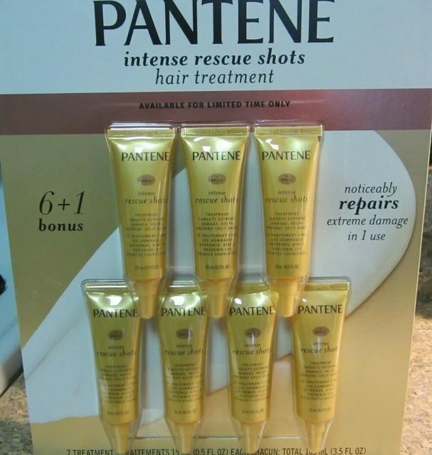 Pantene Intense Rescue Shots (7 pk) Hair Ampoule Hair