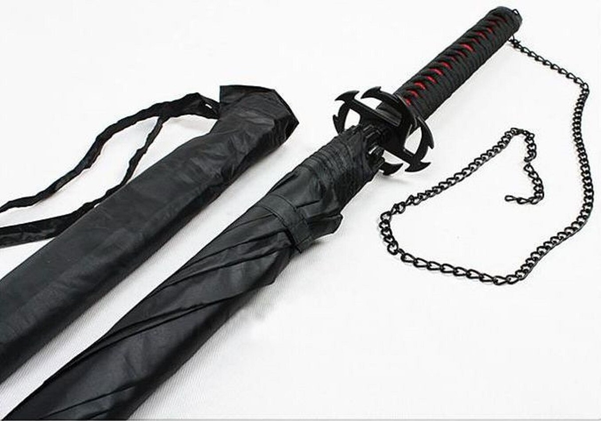 サカナ S2712 BLEACH TENSA ZANGETSU MOON CHOPPER BLACK SAMURAI SWORD