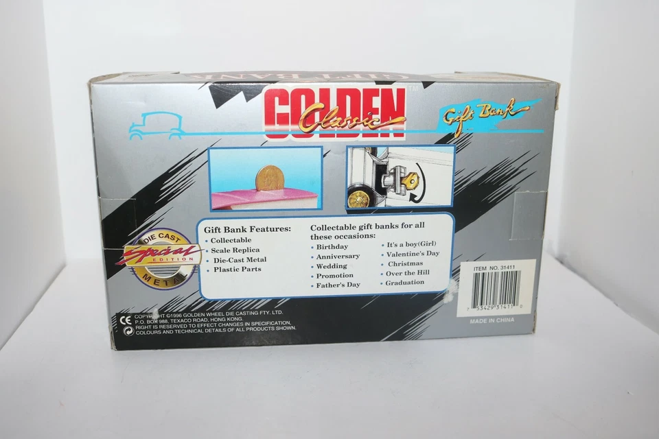 Golden Classic Diecast Pepsi gift bank blue roof 1996 W/box - Image 3 of 4