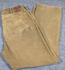 Vintage Polo Ralph Lauren Pants Mens 38x30 Brown Corduroy Cotton Hike 36x29
