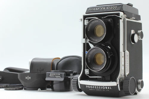 [Near MINT+++] Mamiya C220 TLR 6X6 Film Camera +Sekor 80mm f3.7 From JAPAN