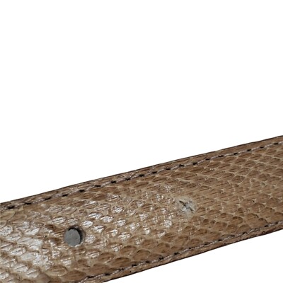 SHEKA by Faco Int\'l Womens Belt Size M Tan Genuine Snakeskin Made In Taiwan SHEKA by Faco Int main image 3
