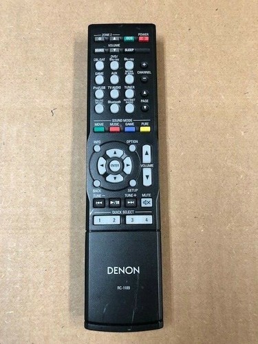 ORIGINAL DENON RC-1189 REMOTE CONTROL + BATTERIES